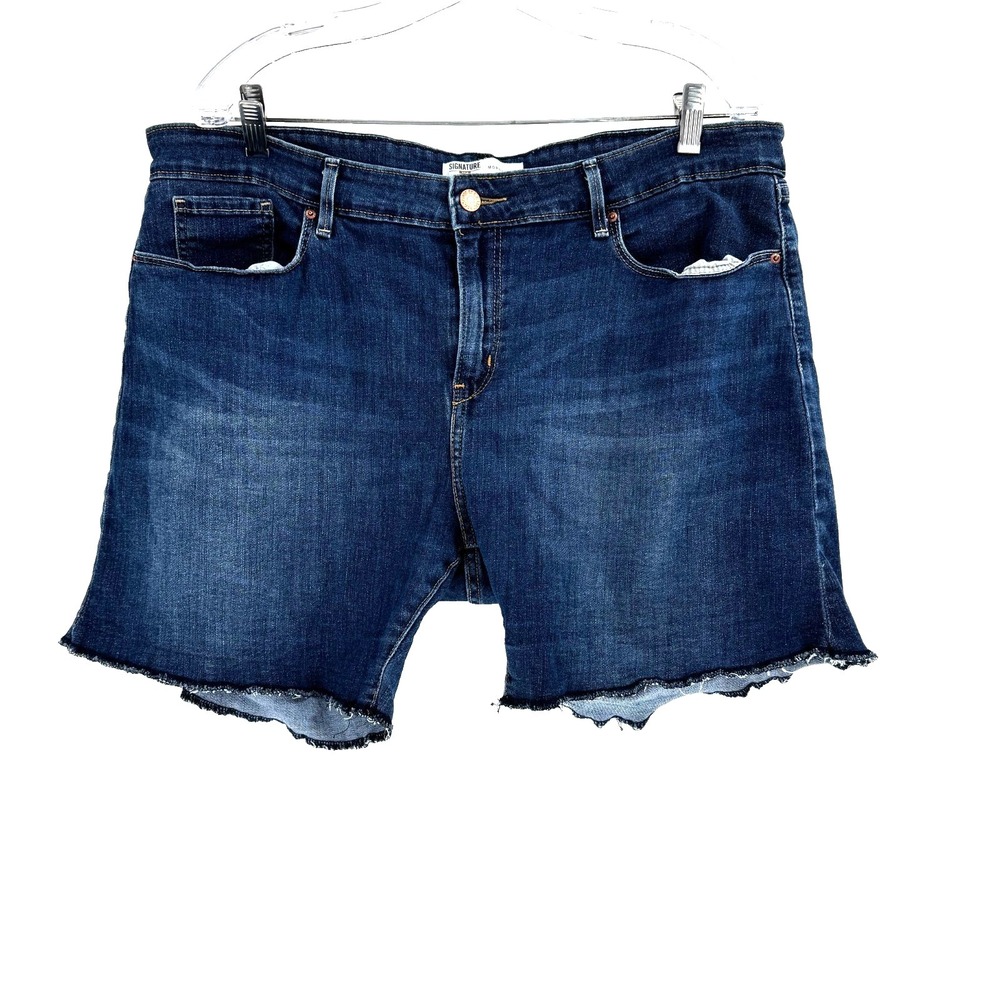 Levi's Signature Mid Rise Shorts Women's Size 18 Stretch Cowgirl Western Country